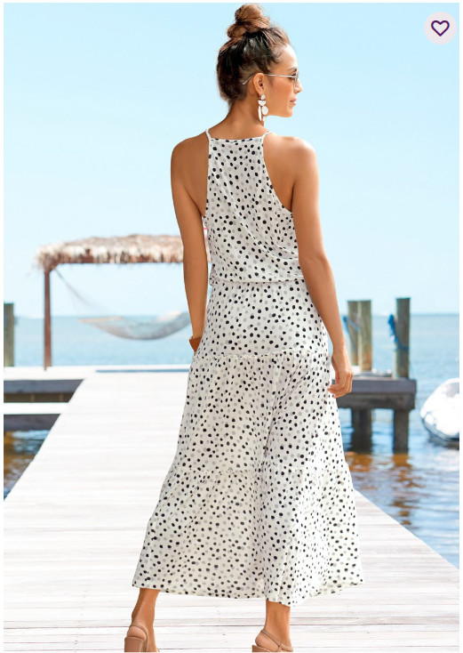 High Neck Maxi Dress