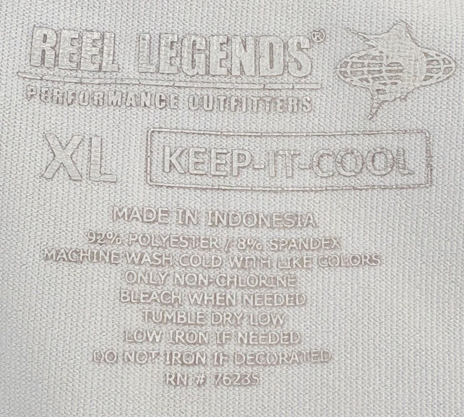 Reel Legends Keep It Cool Palm Athletic Dress XL Exercise Workout Performance