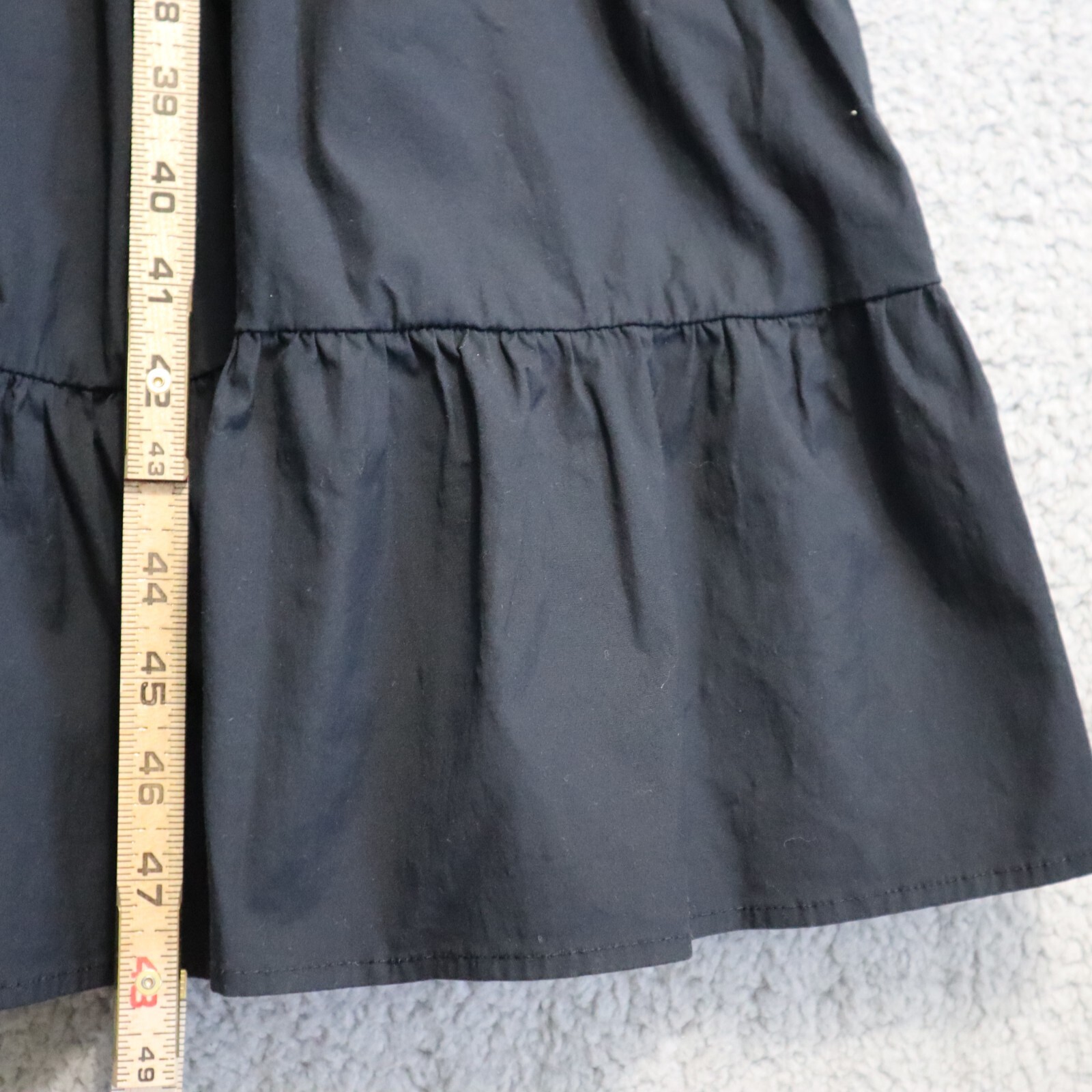 Veronica Beard Dress 14 Black Midi Button Belted Izie V Prairie Lined Boho
