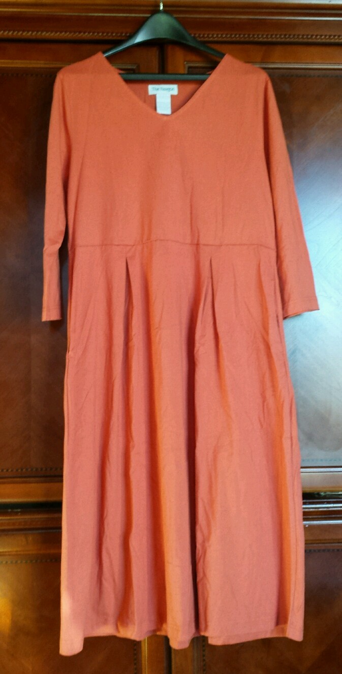 The Paragon Women’s Cotton Easy Dress, Inverted Pleats, Inseam Pockets, Sierra,