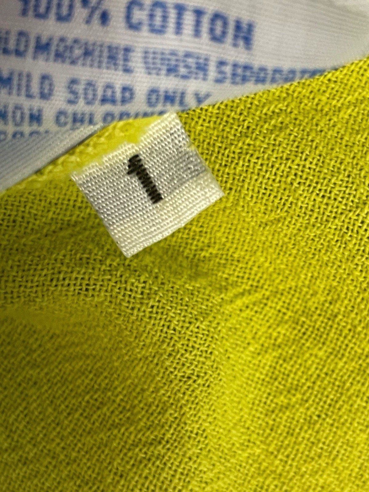 Oh My Gauze! Lime yellow LA Cotton gauze dress ruffle pocket beach Lagenlook S/M