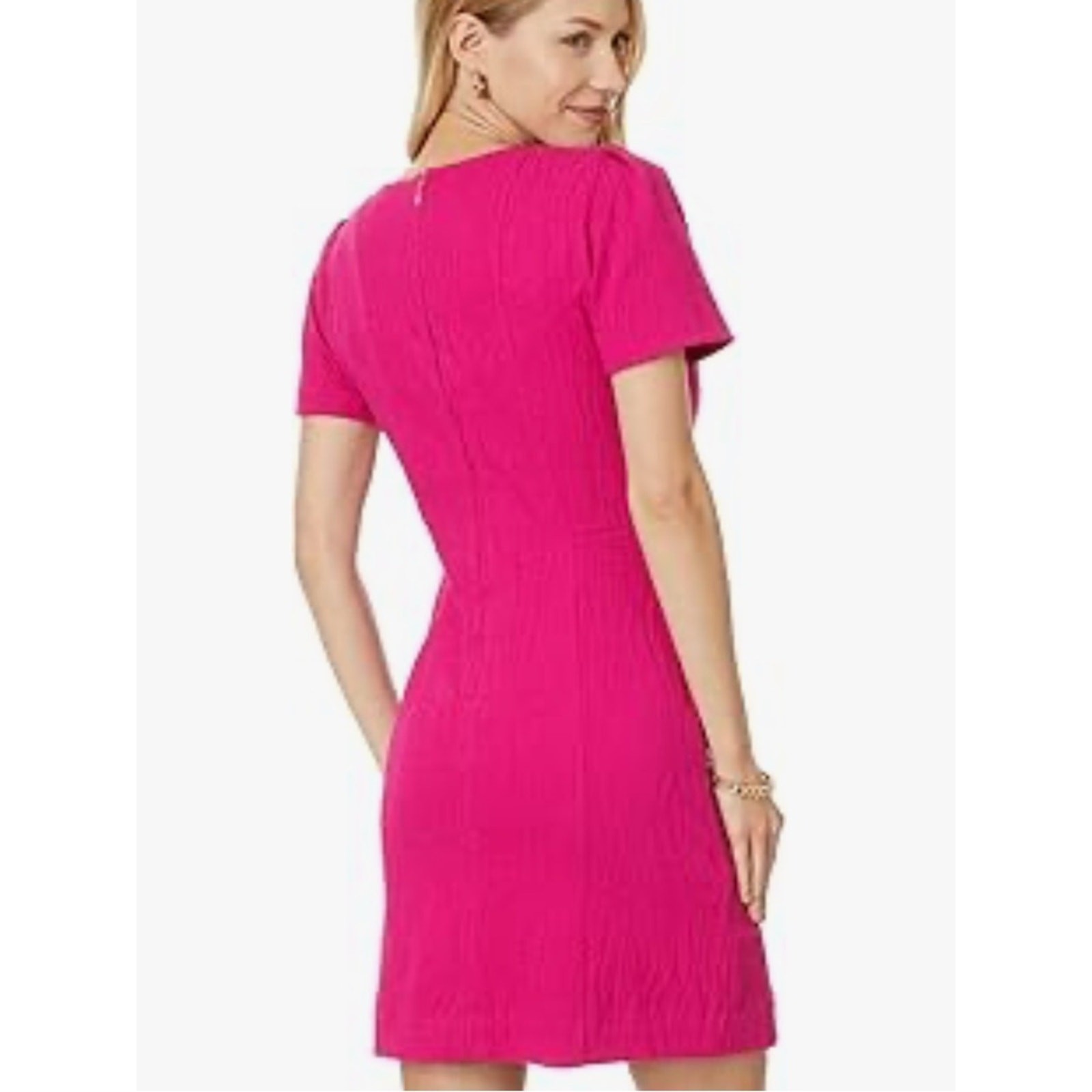 Lilly Pulitzer Brinley Stretch Shift Dress — Hot Pink
