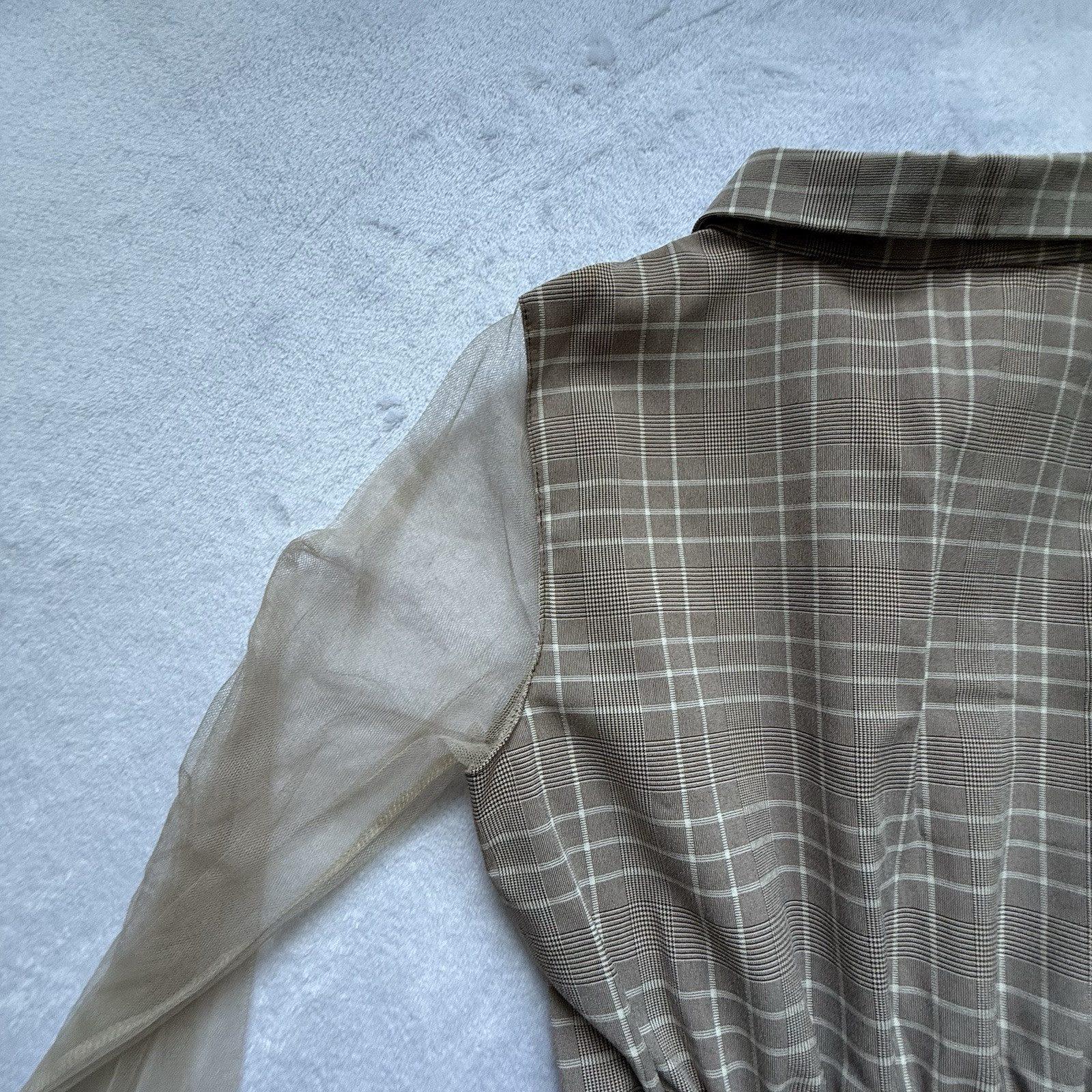 VTG Bespoke Handmade Unlabeled Dress S Cottagecore Prairie Trad 60s Layer Flare