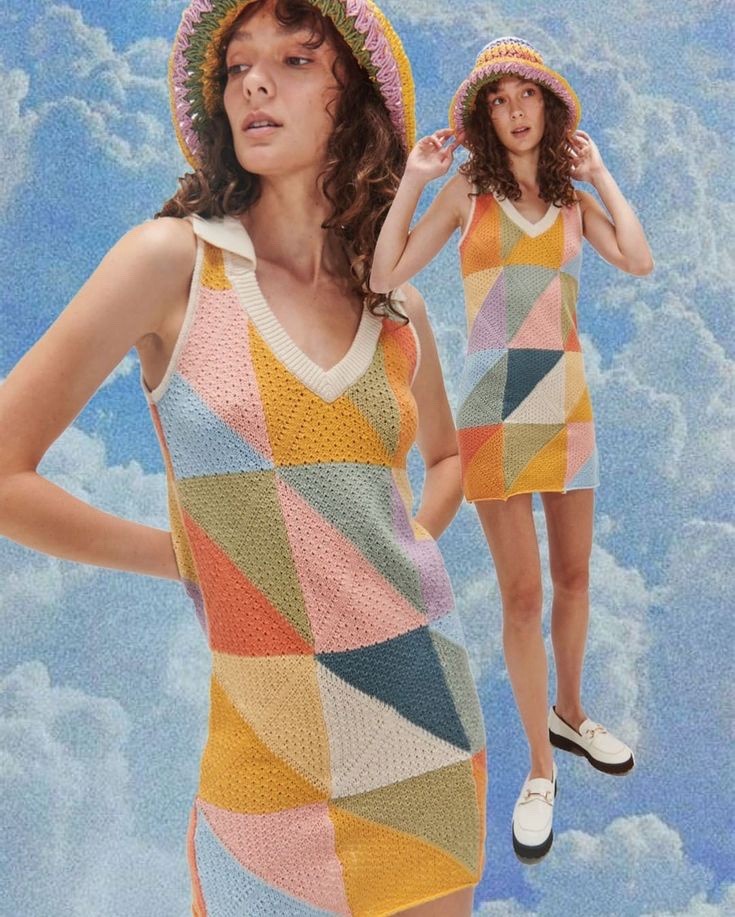 GHANDA Knit Mini Tesalate Dress XS