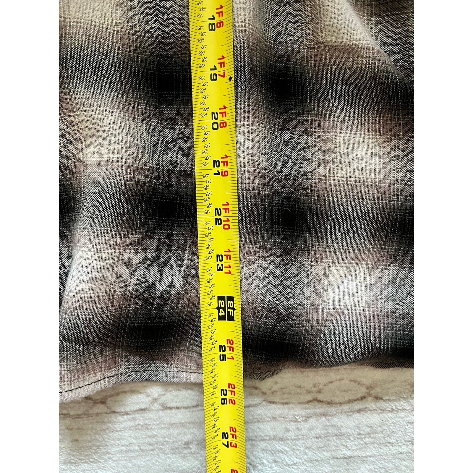Heart & Heels Plaid Lined Ruffle Strapped Mini Dress 26 in Length Size Large