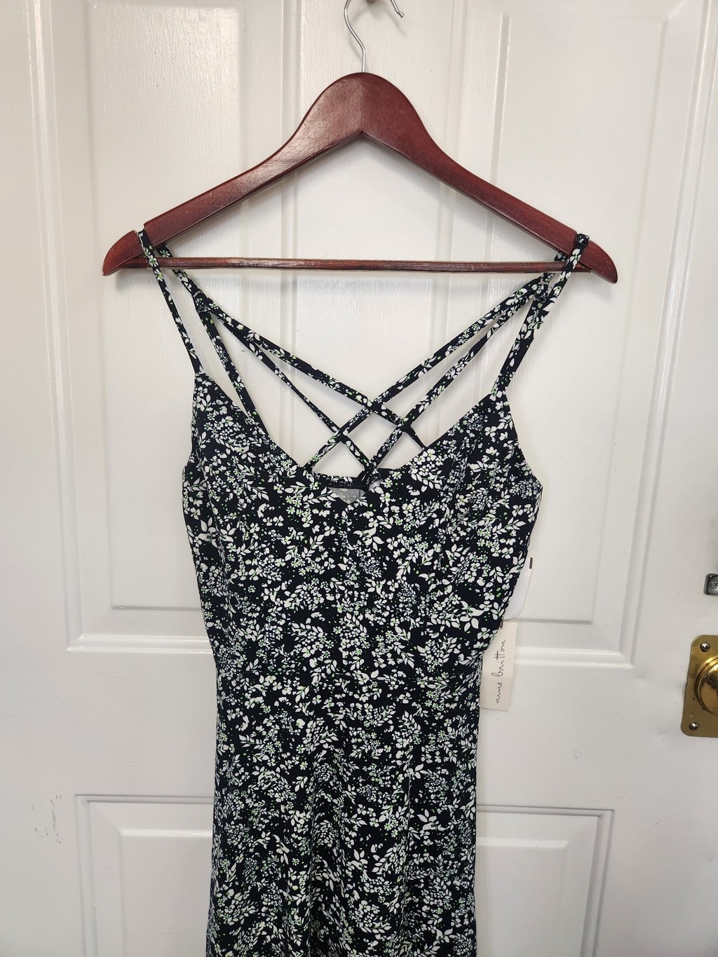 Nine Britton Mini Dress Size M Black White Floral