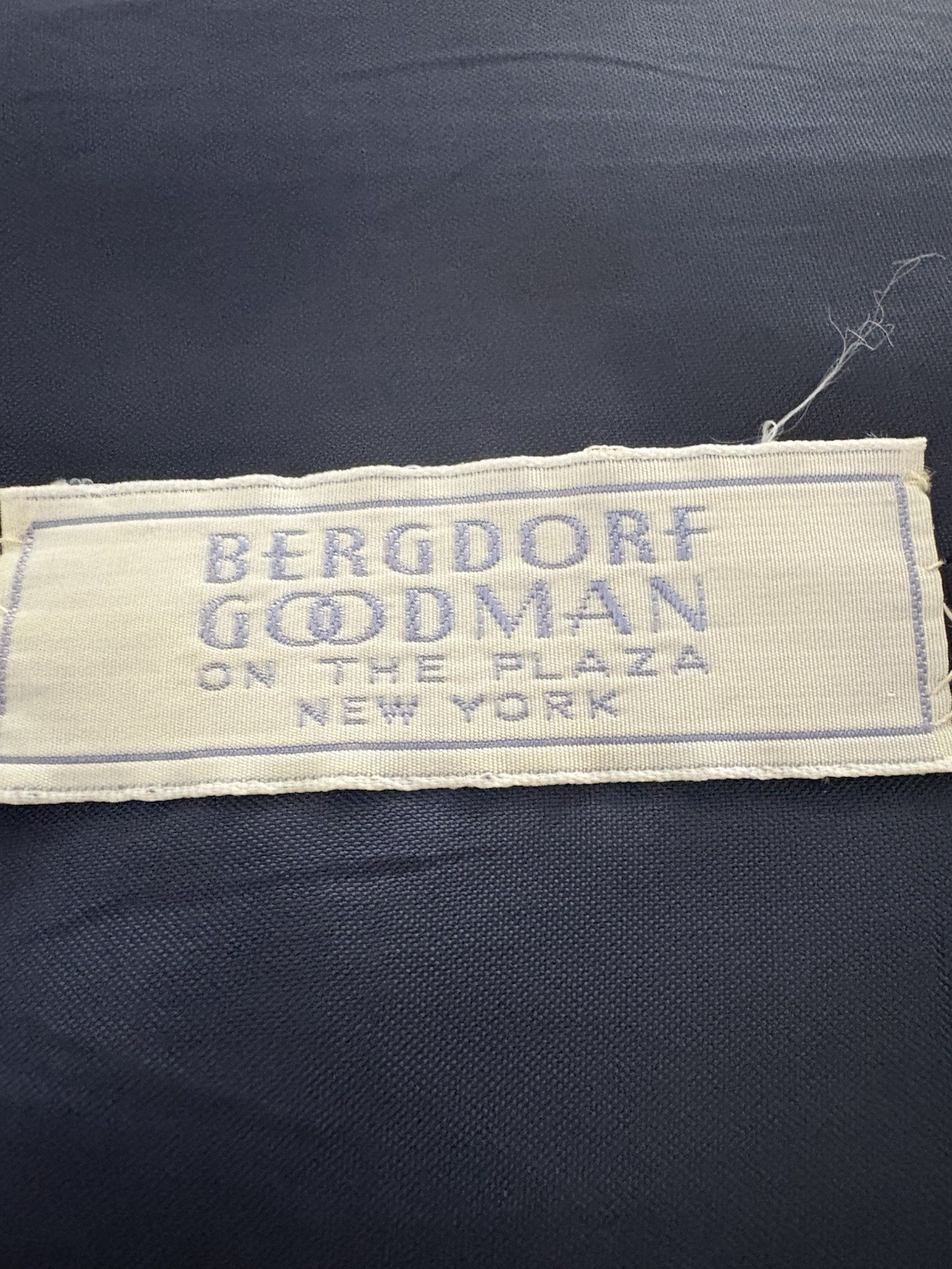 Vintage Adele Simpson Wrap Dress Size 6 Navy Blue Heritage Quiet Luxury Bergdorf