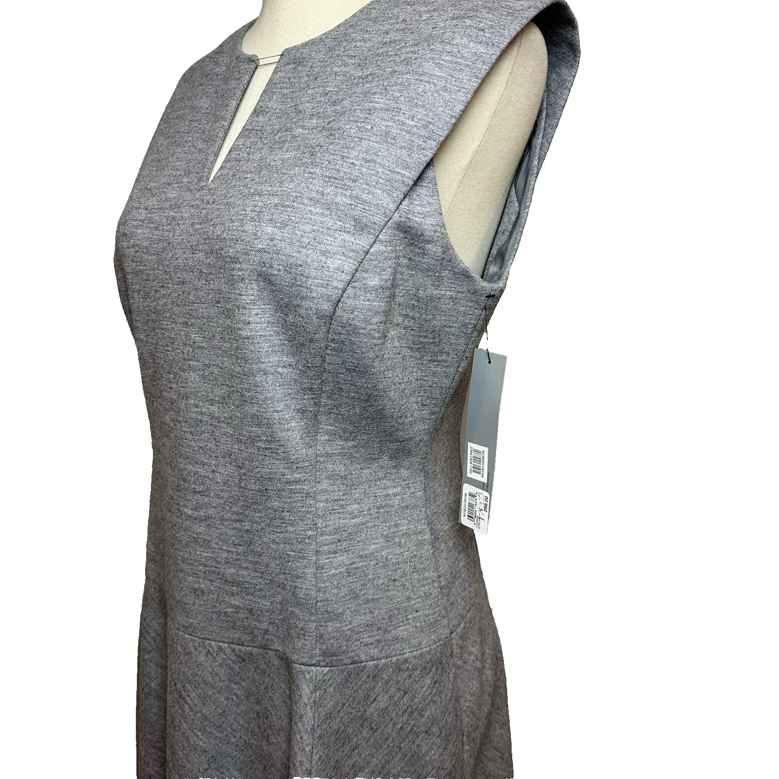 Classiques Entier Size 4 Wool Blend Sleeveless Dress Heather Gray NWT $298