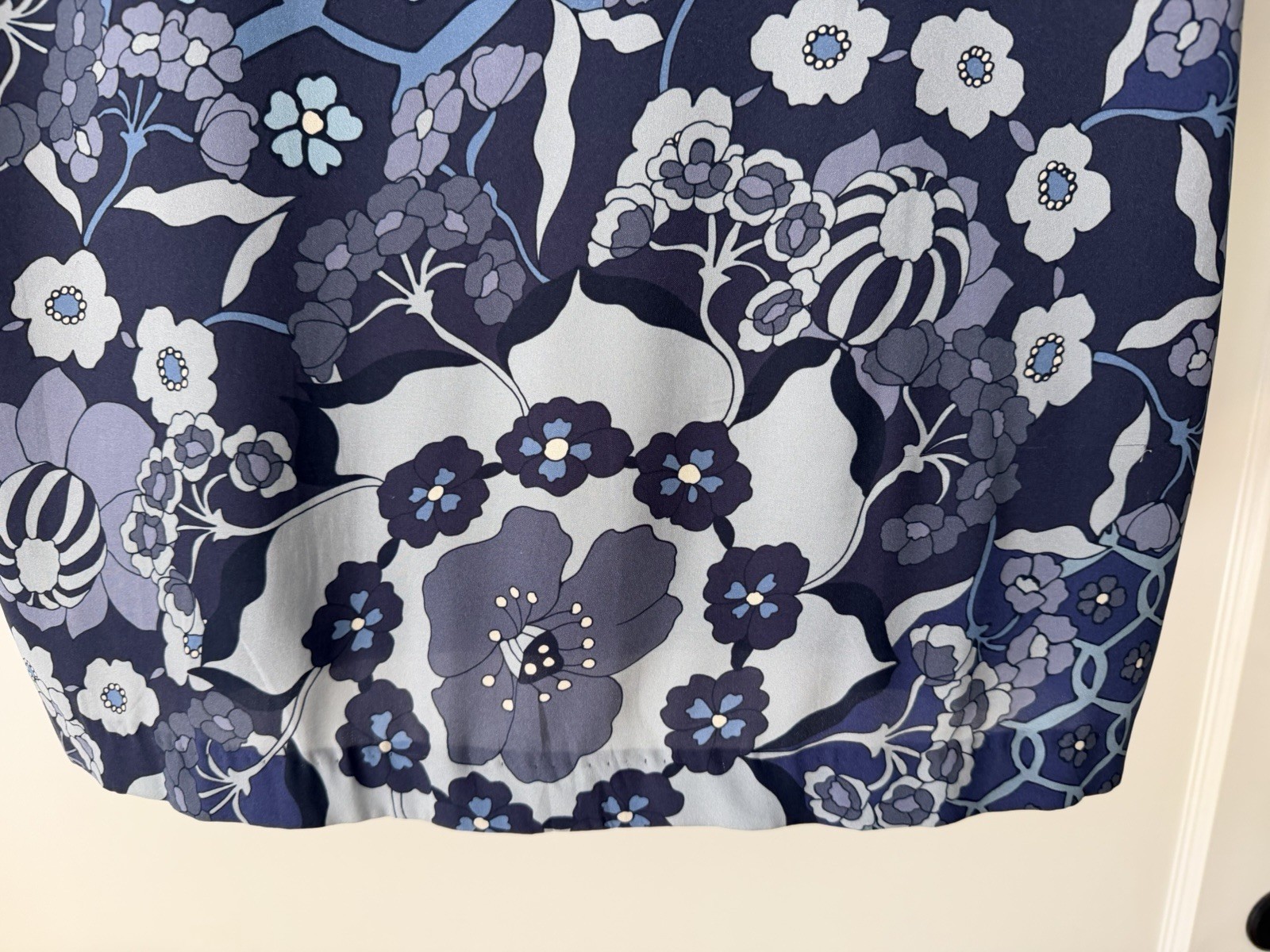 🇵🇹 Vilagallo Blue Floral Dress – Women’s Size 42 Euro / 12 US – Portugal