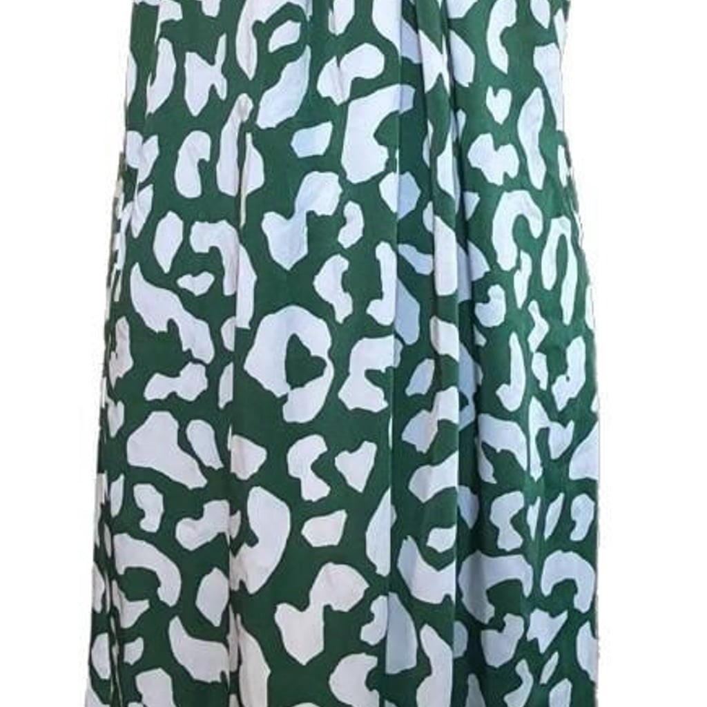 PRETTYGARDEN Women’s Summer Halter Sleeveless Green and White Abstract Print Flo