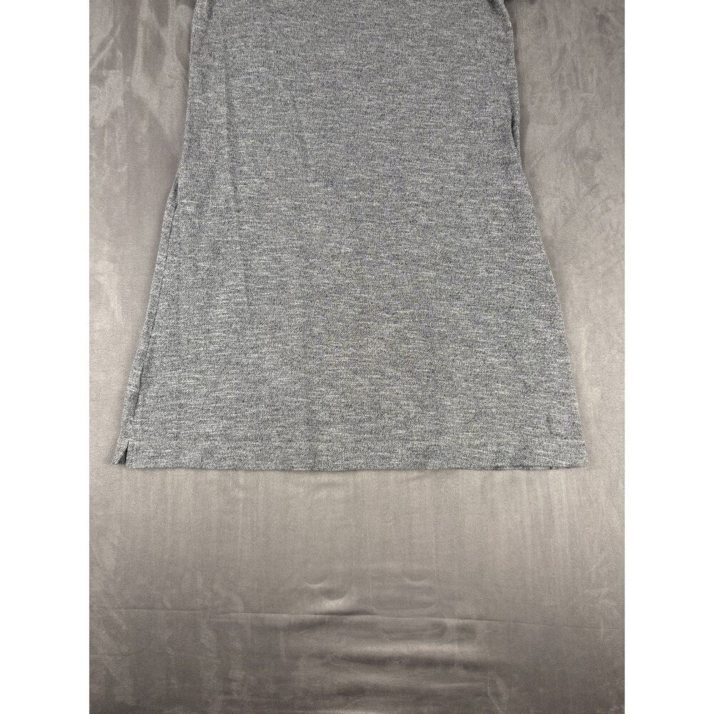 Lou & Grey Heather Gray Knit T-Shirt Midi Dress XS