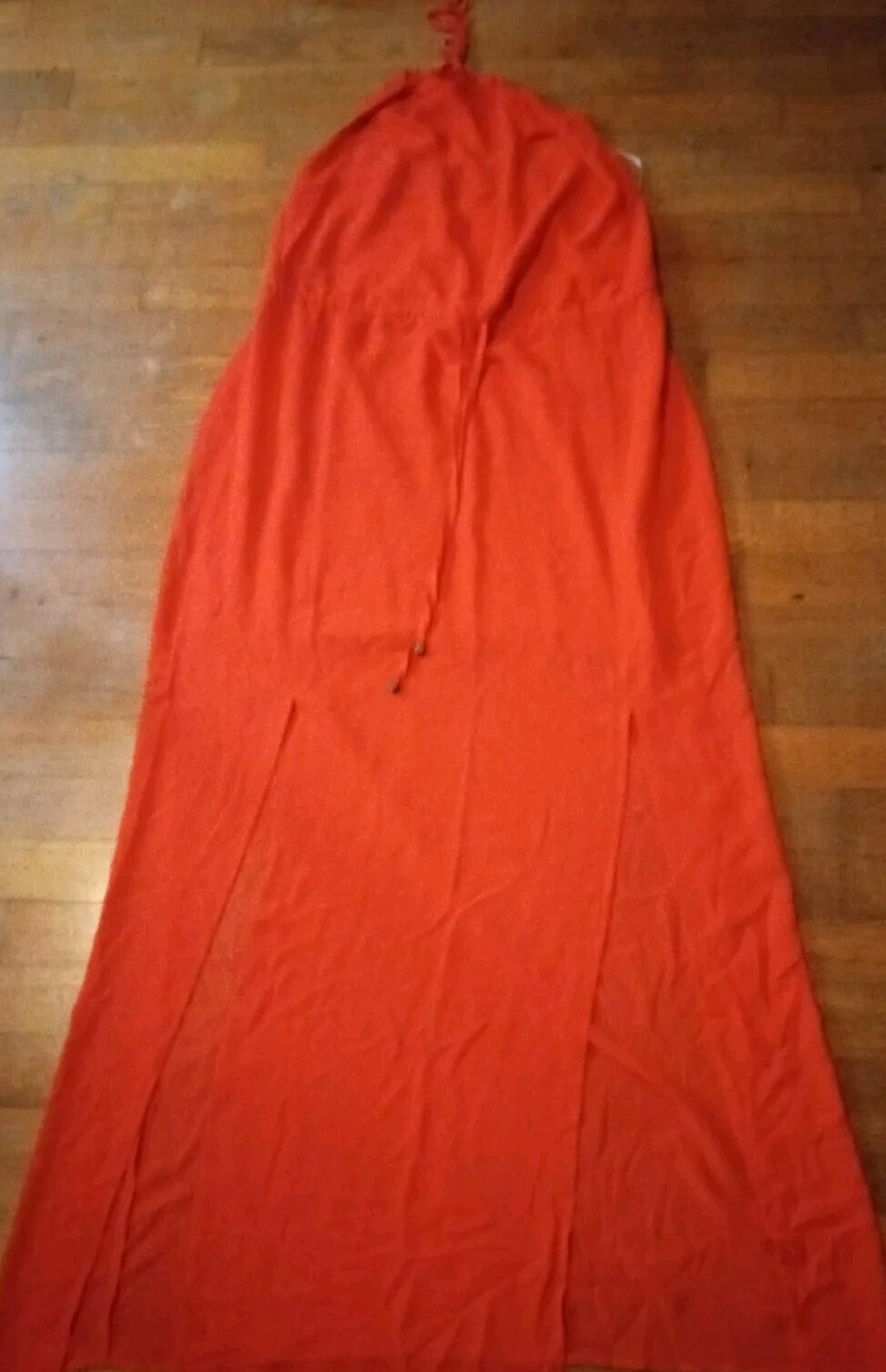 Forever 21 Small Full-length Dress Sleeveless Tie Behind The Neck T 15