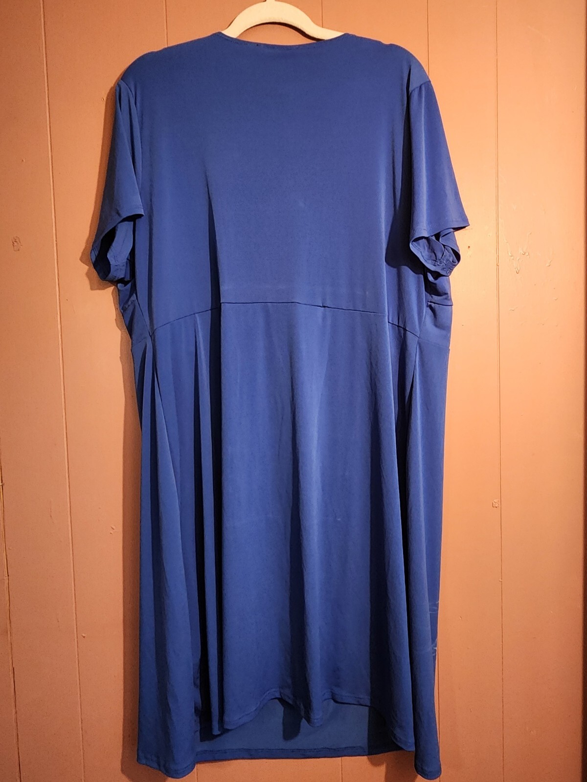 NWT Elementz Women’s Size 3X Royal Blue Empire Waist Flowing Dress