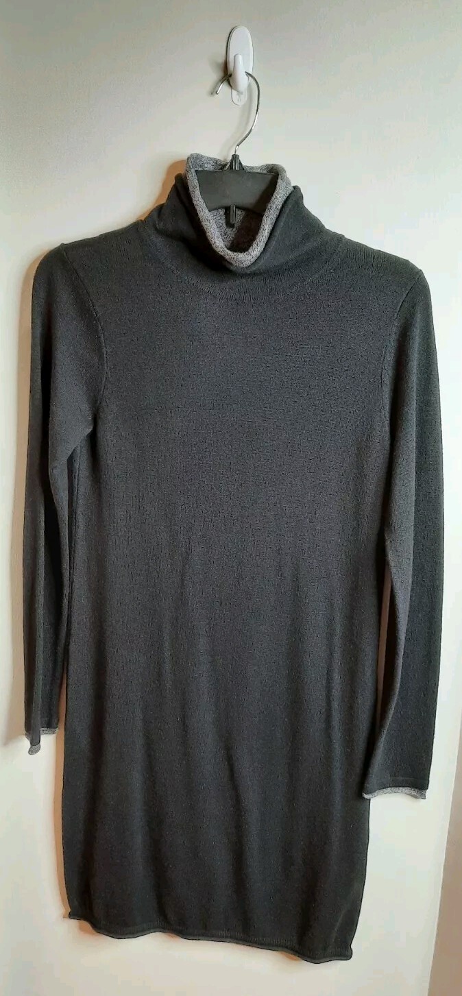 Philosophy Womens Pull On Turtleneck Knit Sweater Dress Size S Black NWT