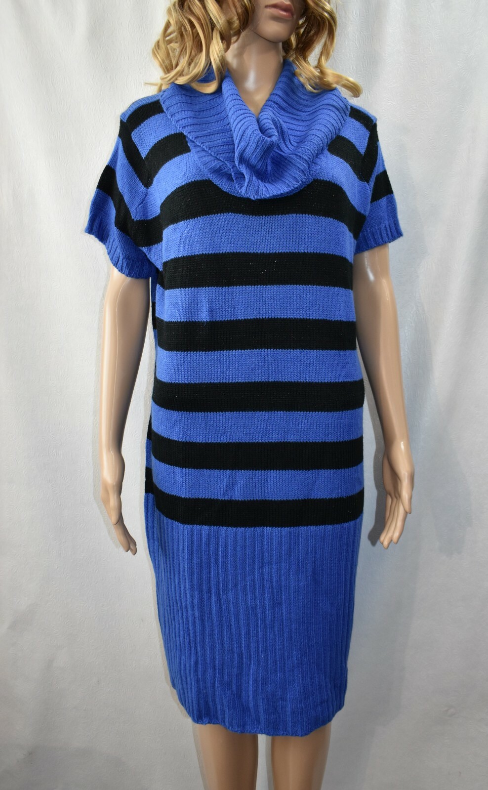Sauci Dress Sweater Blue & Black Size Small Women’s