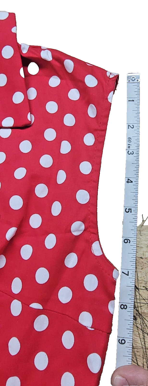 Red & White Polka Dot vintage looking, 1950s housewife wife style dress size XL