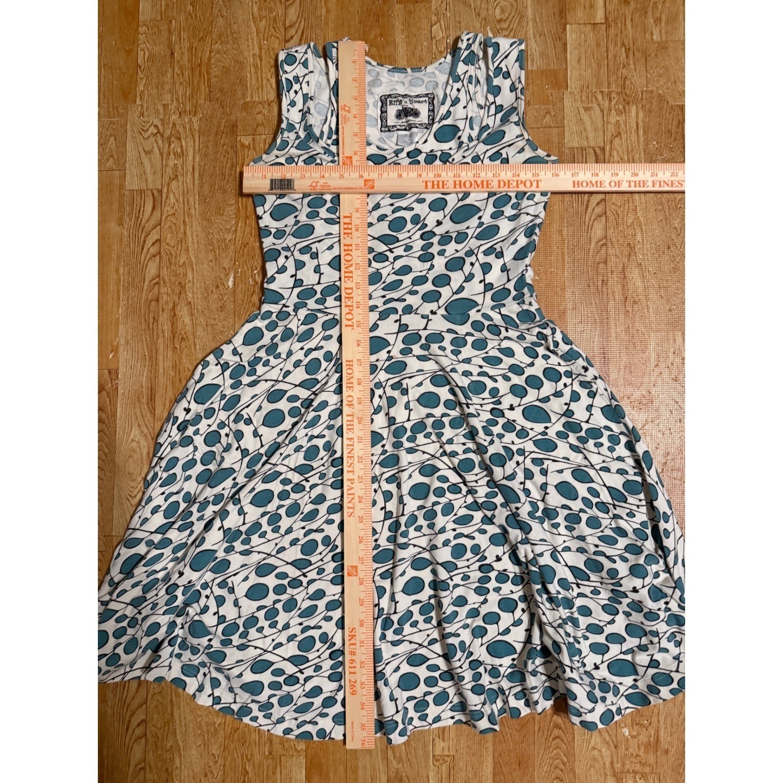 Effie’s Heart MODCLOTH Retro Pin Up Bubble Dots Flare Dress, Small