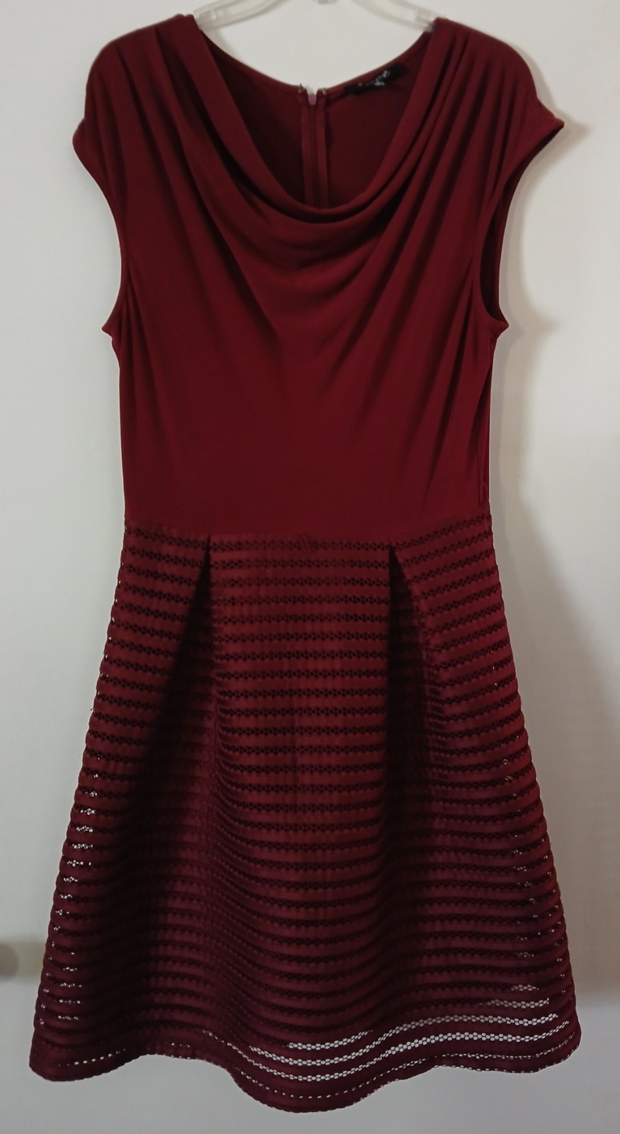 Wardrobe A Womans Maroon Elegant Dress Size 10