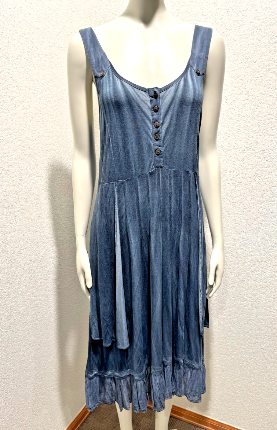 SACRED THREADS Embroidered Lace Tie Back Midi Dress w Jacket & Scarf Boho S/M