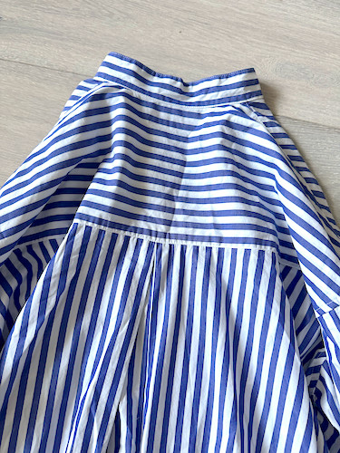 Journal Standard Blue White Striped 100% Cotton Shirt Dress Size M Relaxed Fit