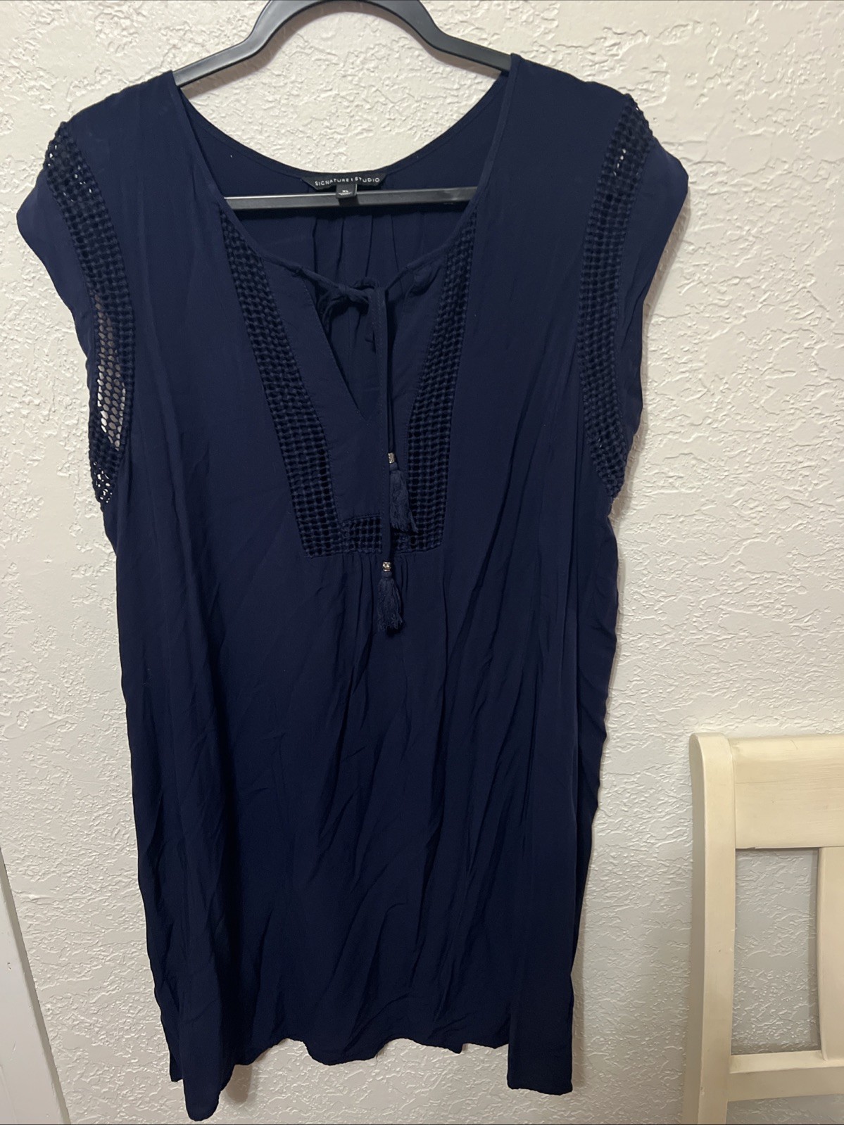 Women’s signature studio blue knee length dress