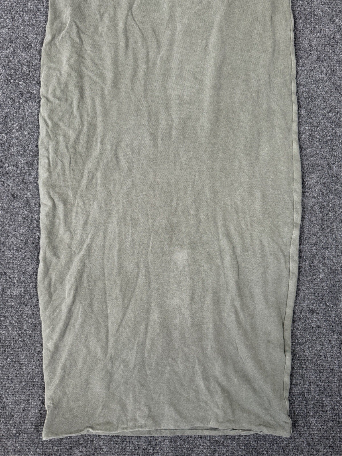 James Perse Twisted Ruched Tank Maxi Dress Womens 3 Large Sage Green Cotton USA