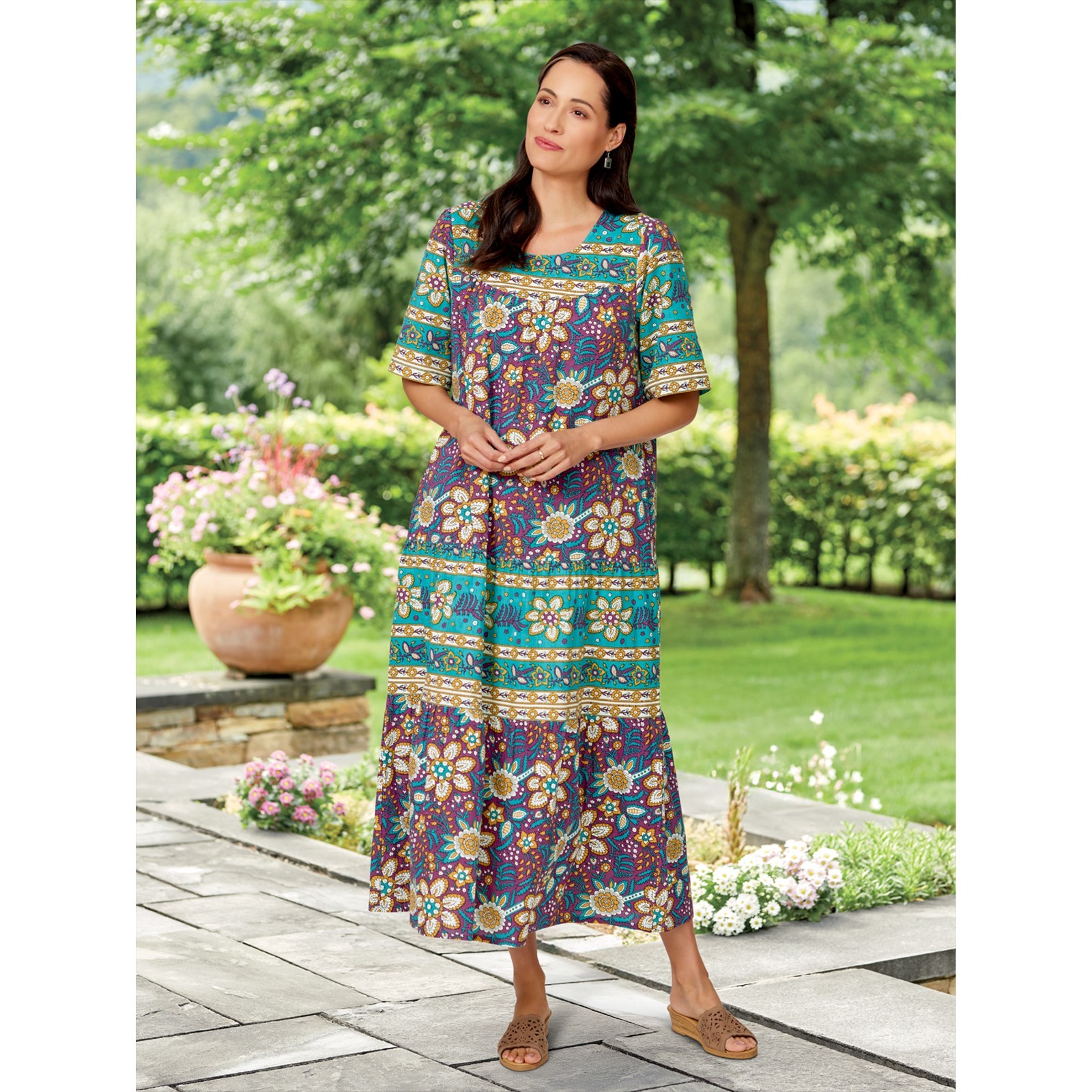 Ankle-Length Cotton Muumuu