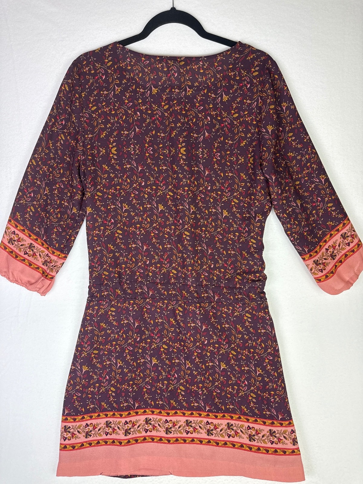 Forever 21 Floral Print Drawstring Waist Dress, Size M