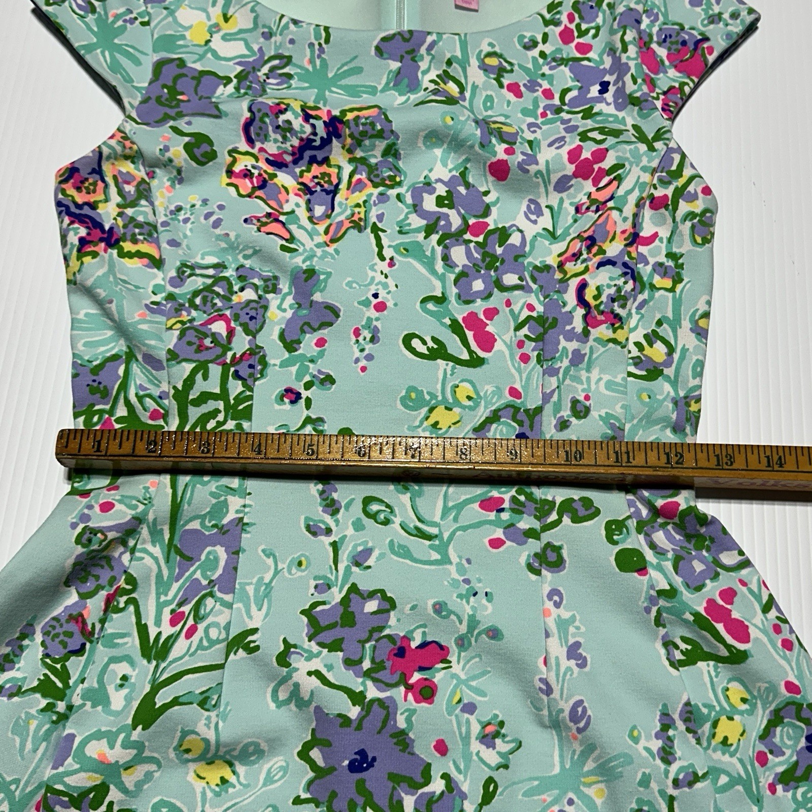 Lilly Pulitzer Briella Poolside Blue Southern Charm Dress Size XS Fit & Flare