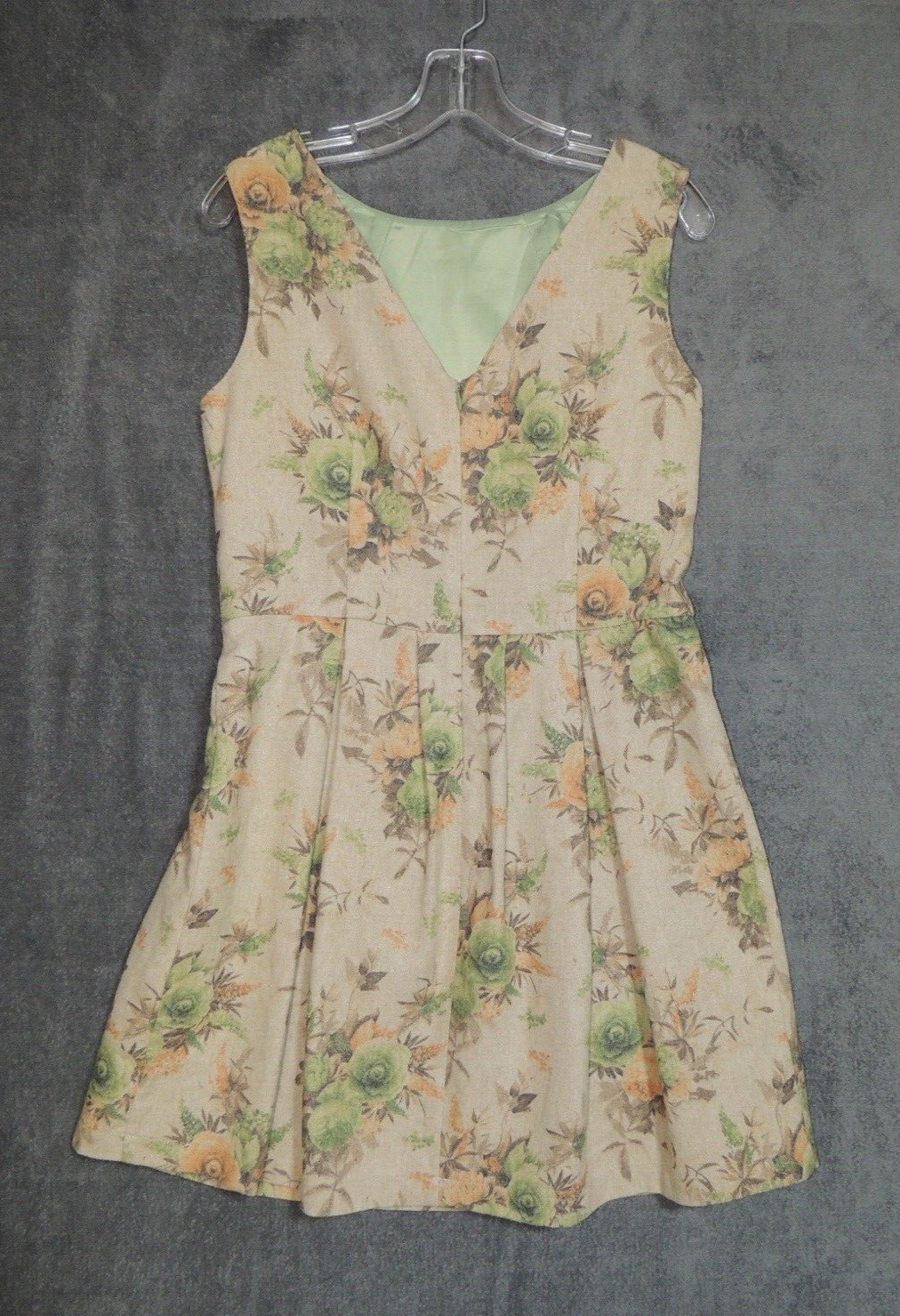 Pink Martini Wool Blend Classic Mini Cottagecore Dress Sz. Large