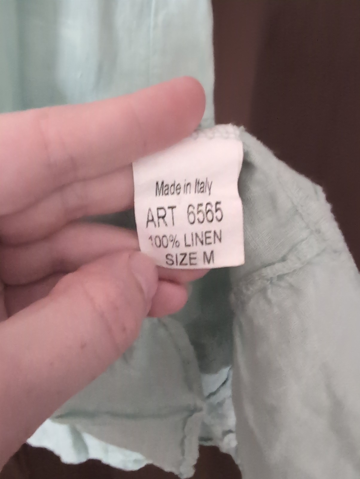 Valentina Naldi 100% Linen Tiered Midi Summer Dress Sz M Beach
