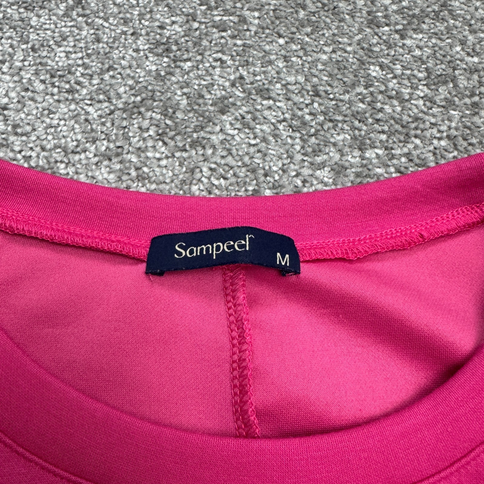 Sampeel Sleeveless Shift Tank Mini Dress Women Medium Pink Casual Stretch Summer