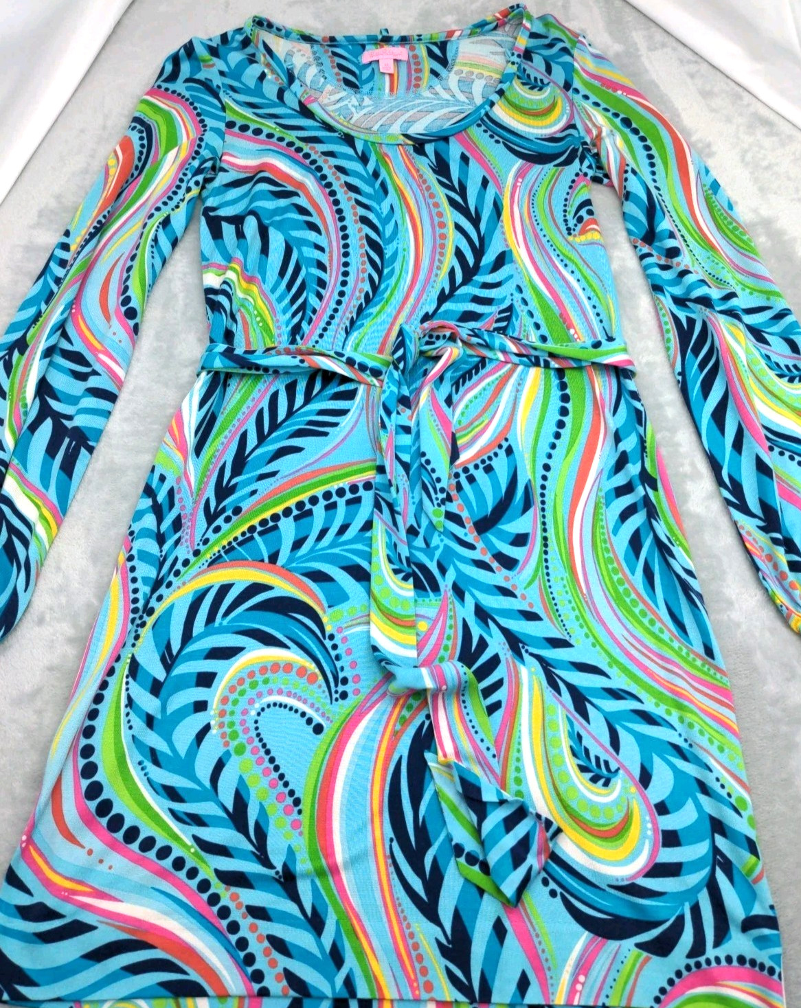 Lilly Pulitzer Multicolor Silk/ Cotton Blend Tunic Dress Tropical Resort XS