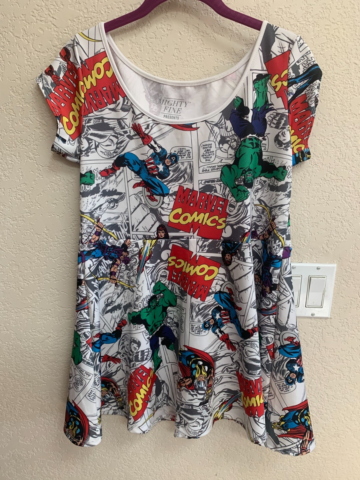 Might Fine Marvel Comics Character Dress Size L
