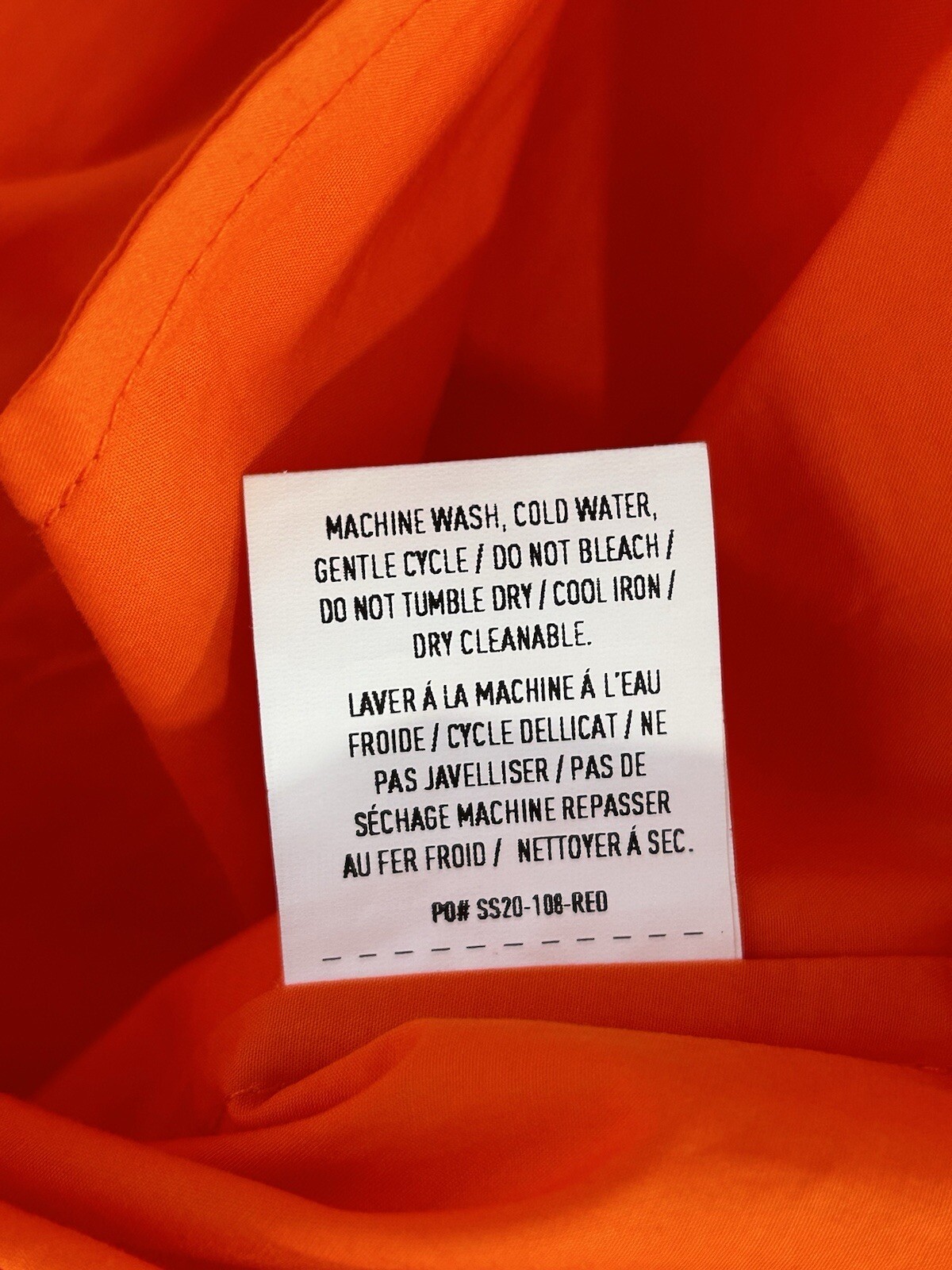 WHIT TWO Flouncy Ruffled Madi Dress size Medium Anthropologie Rich Orange