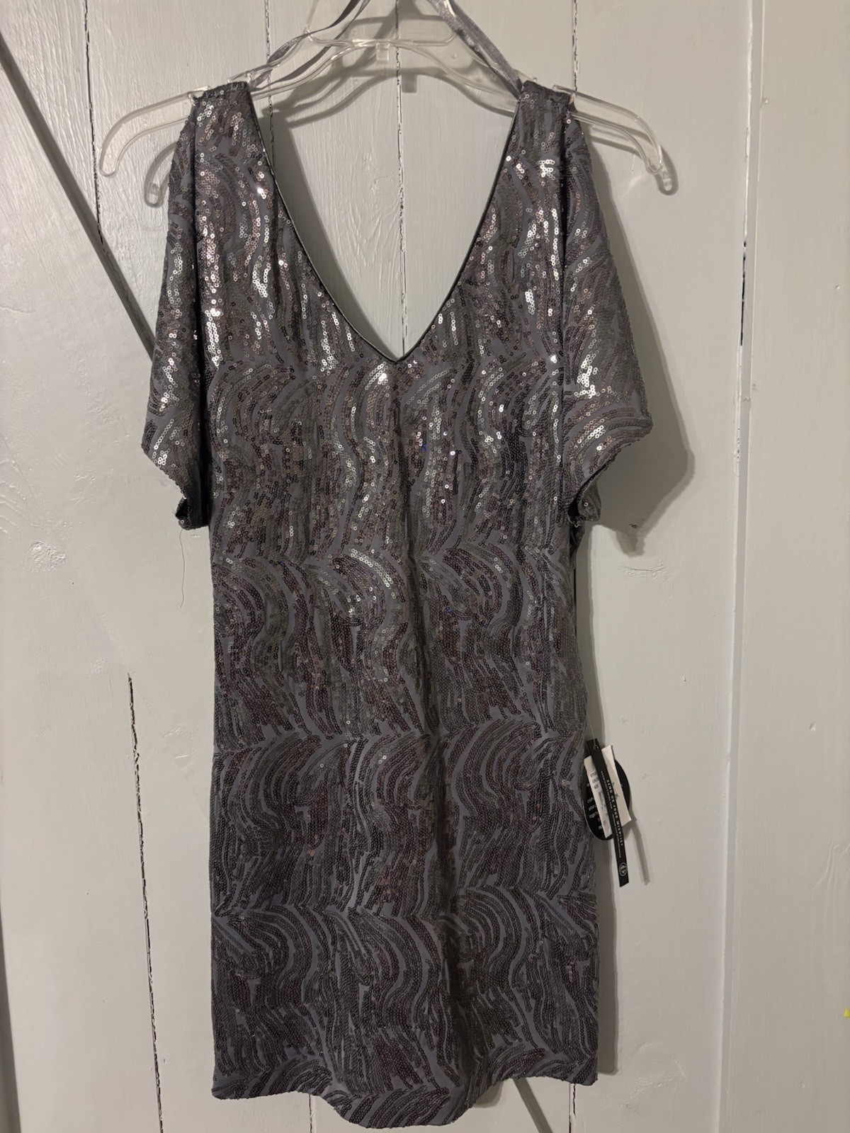As U Wiah Women’s sequin silver gray dress size small new with tags