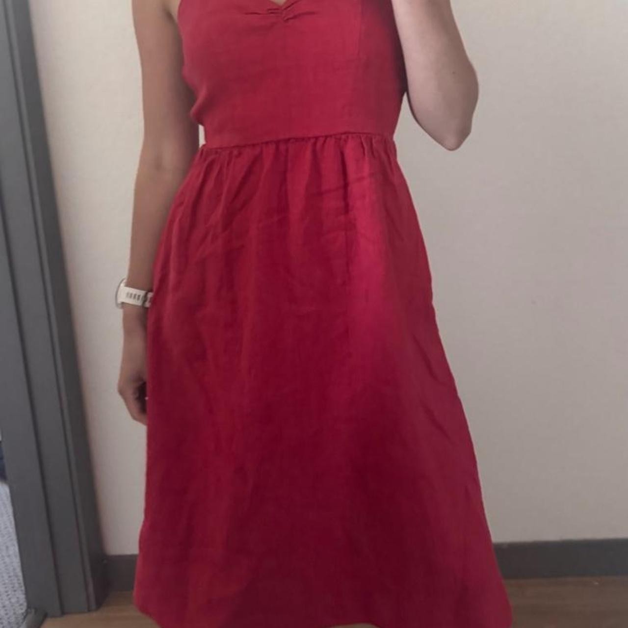 reformation red dress