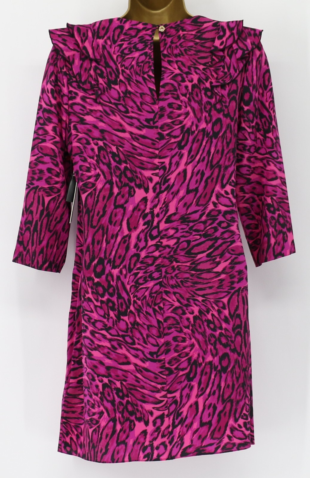 JUICY COUTURE LEOPARD PRINT WOMENS DRESS ROYAL PURPLE RRP £204 HH