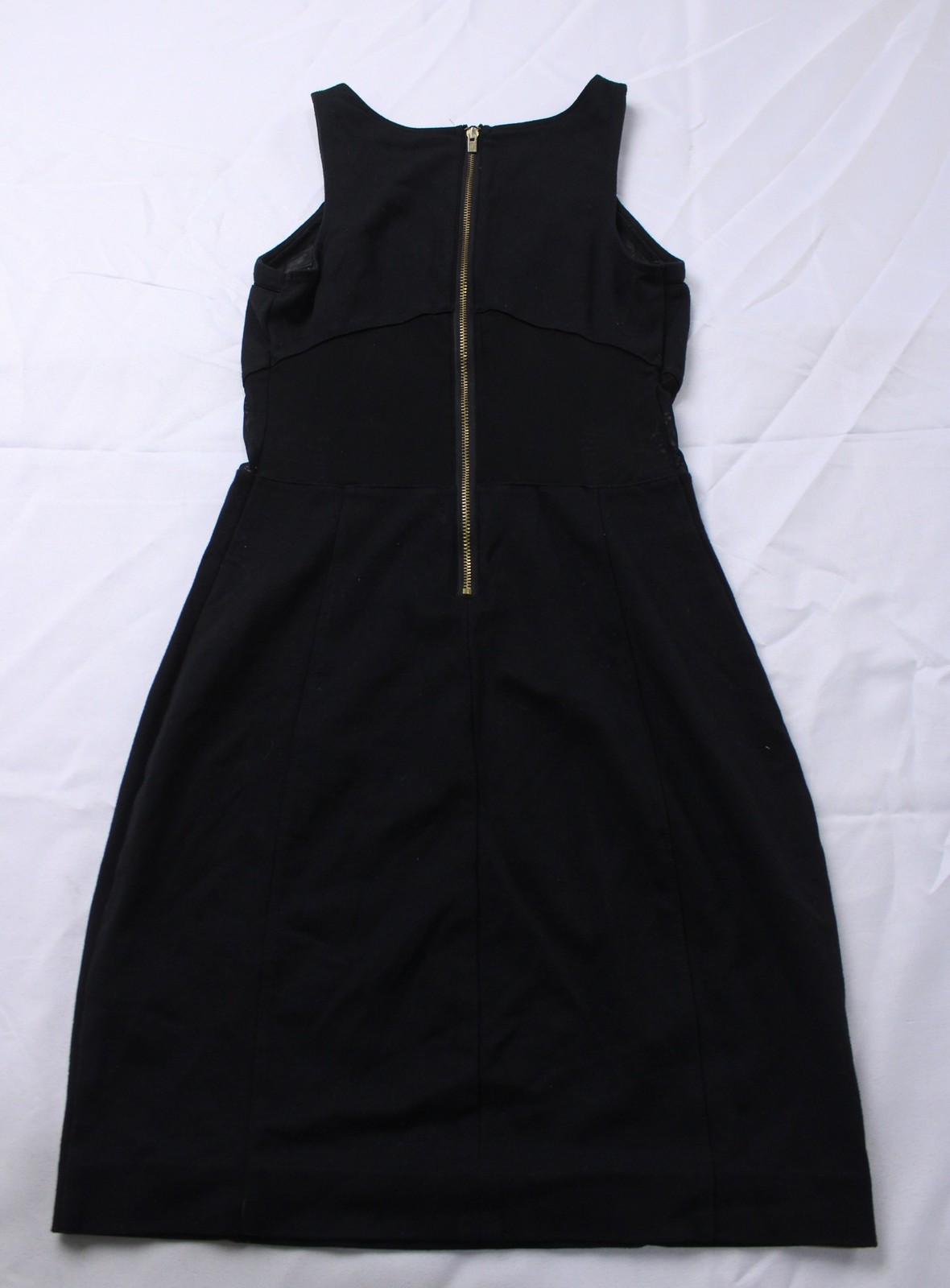 Express Women’s Mesh Detail V-Neck Solid Color Mini Dress BL1 Black Size 0