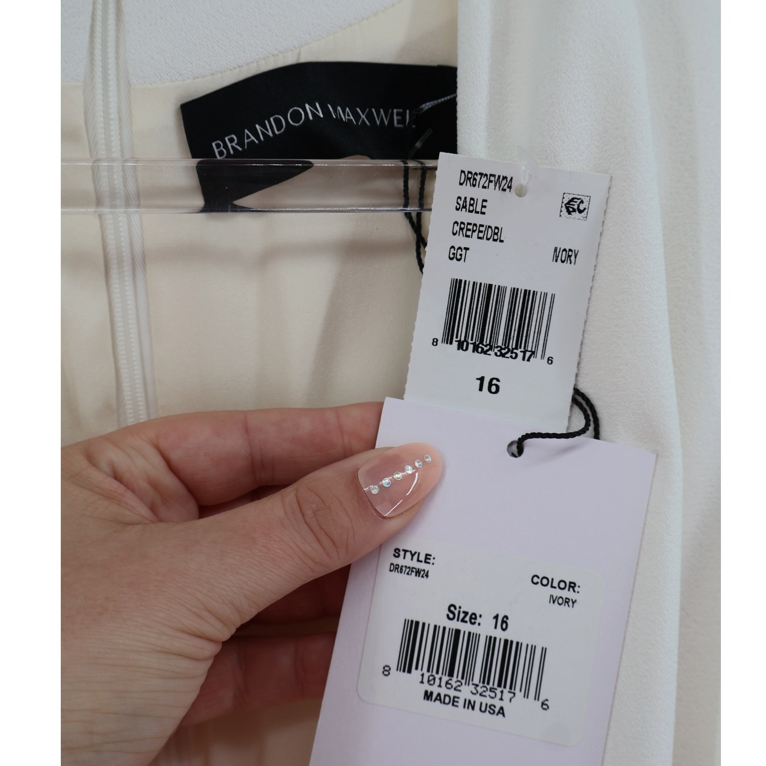 Brandon Maxwell Sutton Silk Vest Midi Dress Ivory Twist Drape Sz 16 NWT $1995