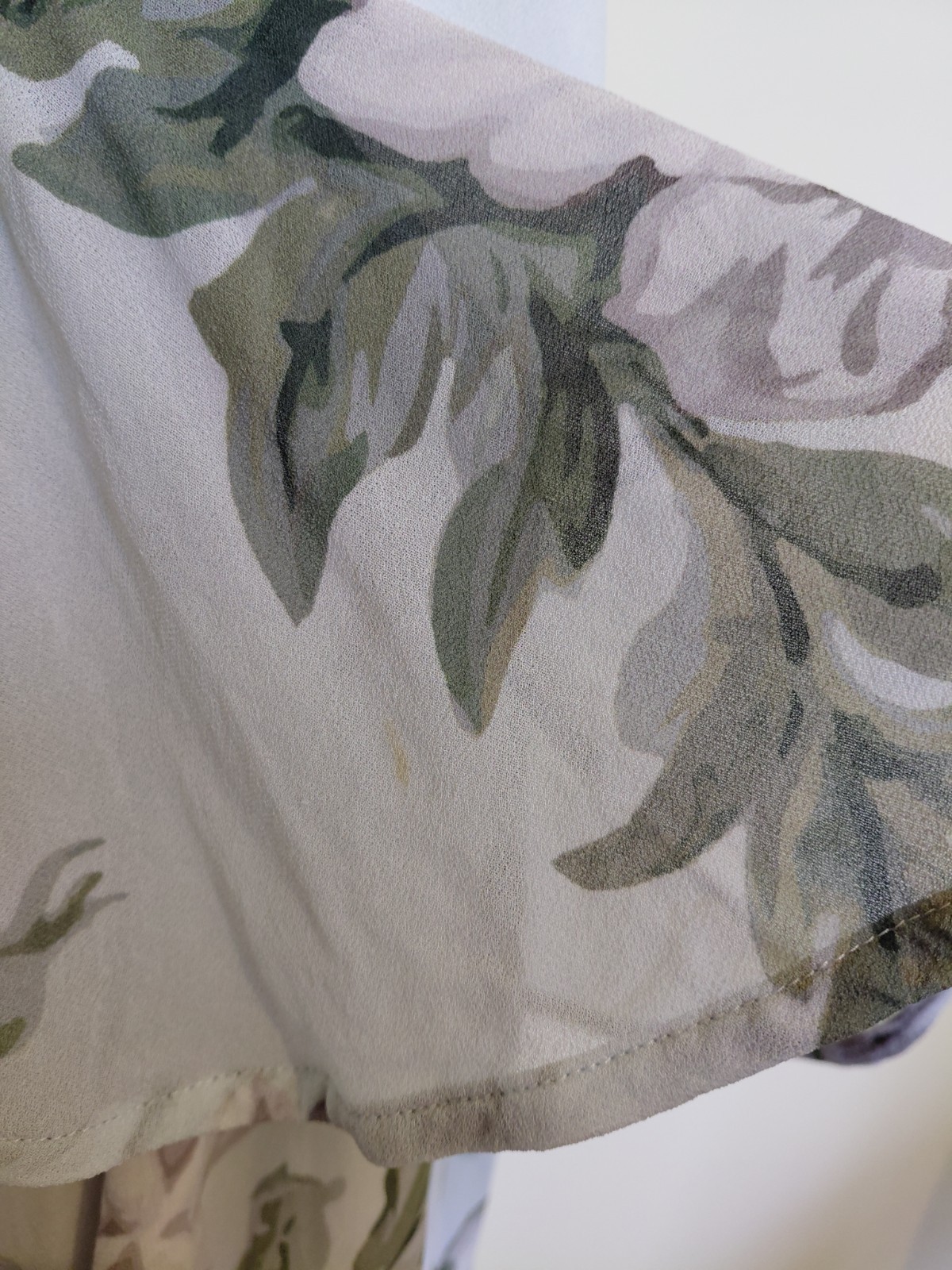 LOVER The Label Watercolour Flutter Mini Dress Floral Chiffon Ruffle AU 8 US 4