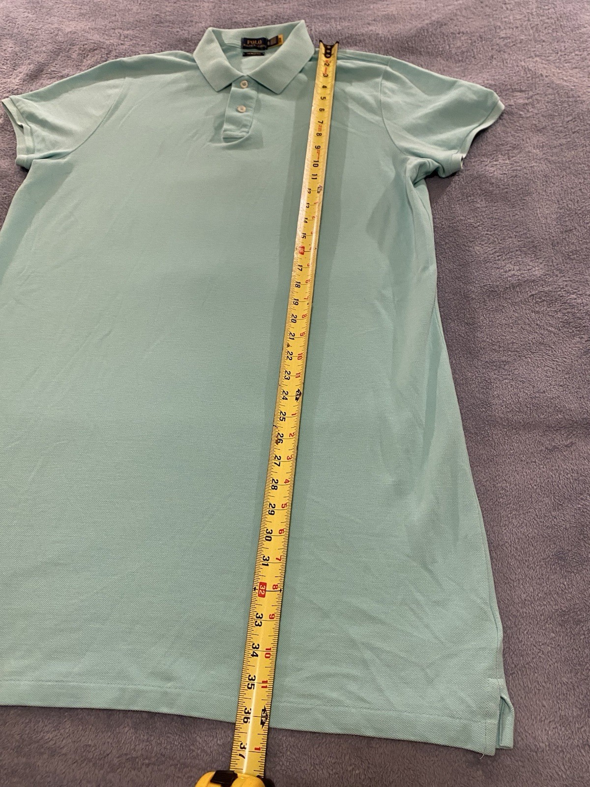 Ralph Lauren Size Womens XL Polo Teal Dress The Mesh Mini Preppy 100% Cotton