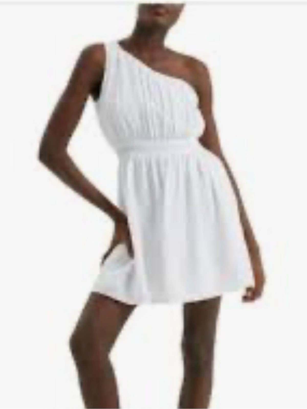 NWT French Connection FARON women’s size 4 One-Shoulder White Mini Dress