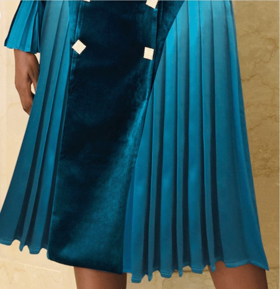 Size 14 Ashro Merigold Formal Wedding Church Party Claudine Pleated Velvet Dress