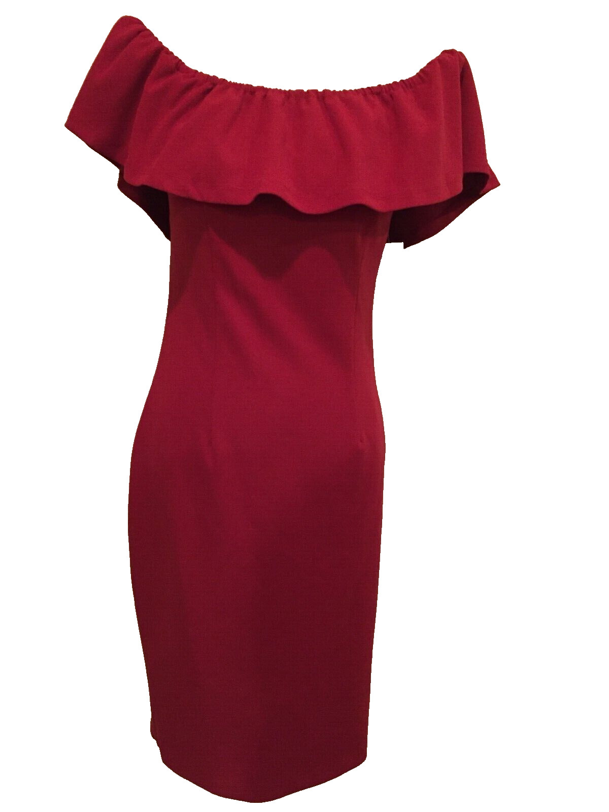 1 State Dress, Size 4, Off the shoulder, Lush Berry, Side zipper, Tag $99, NTW