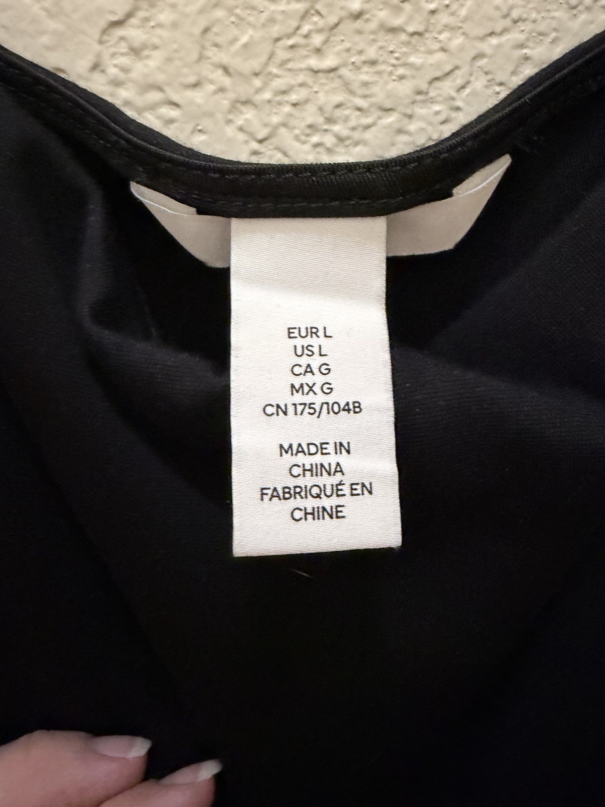 H&M Women’s Black Solid Scoop Neck Wide Strap Athletic Dress Size L
