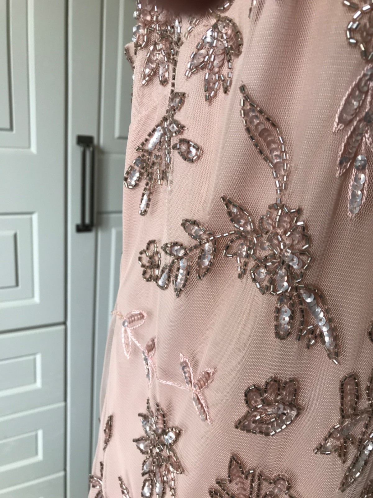 Summer Dress And Jacket by Joanna Hope Bead Embroidered Wedding Formal Size 20