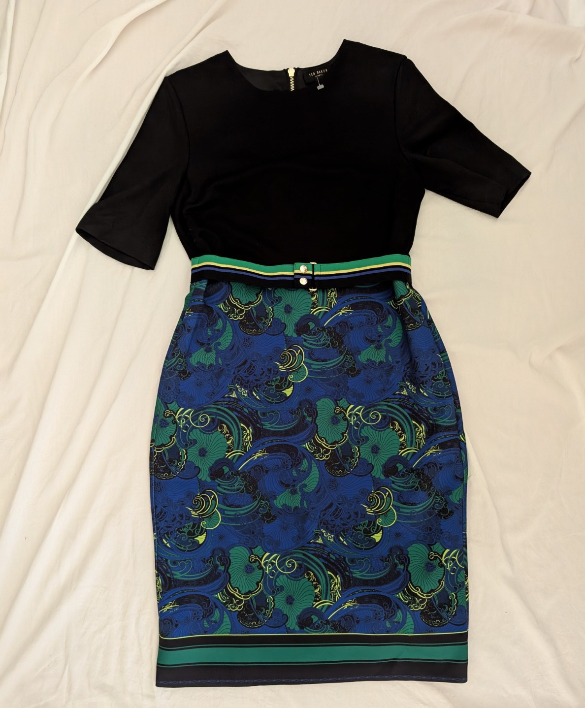Ted Baker Lylia Stargaze Bodycon Shift Jersey Dress Size 2 (4-6 U.S sizing)