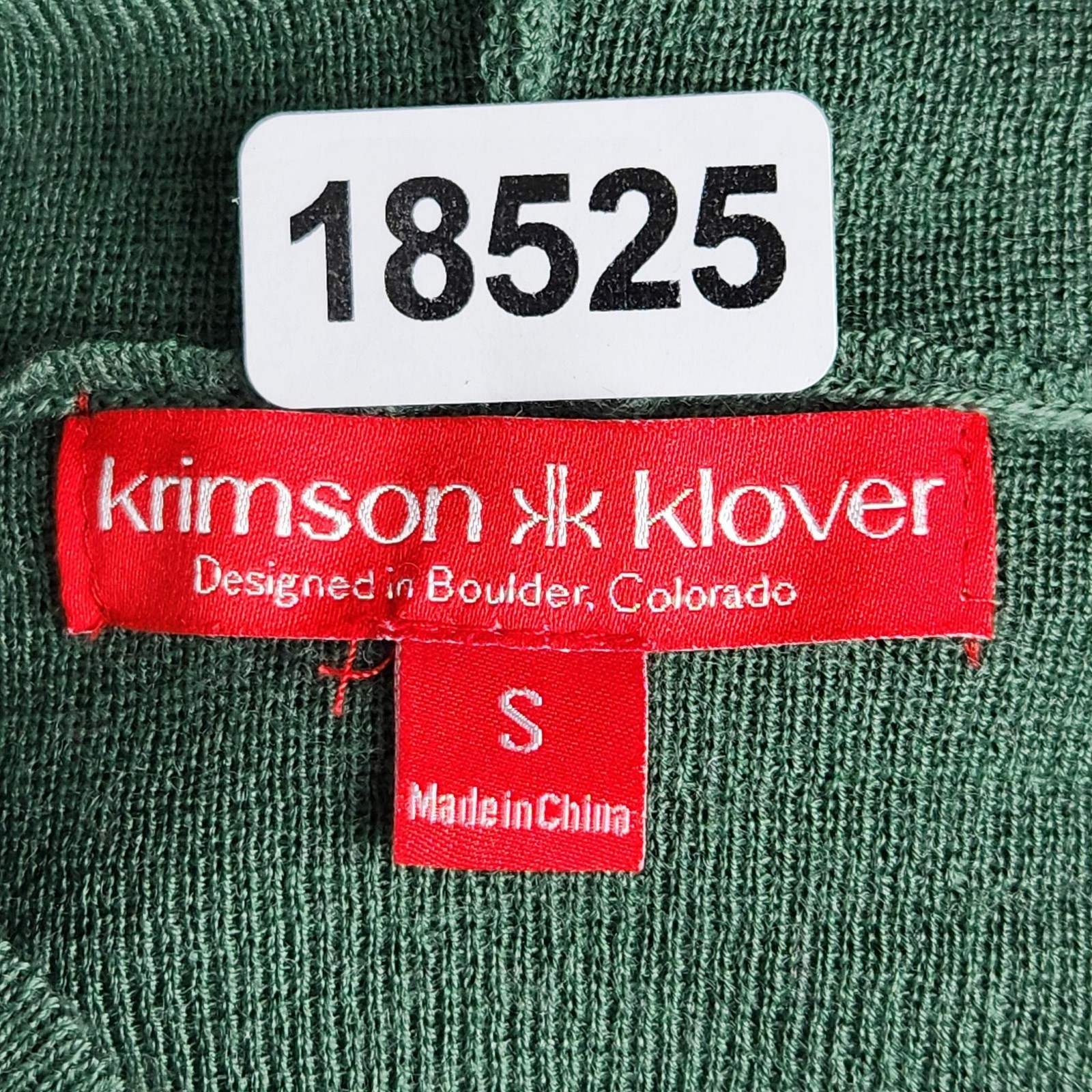 Krimson Klover Dress Womens Small Green Merino Wool Blend Maker Hoodie Sweater
