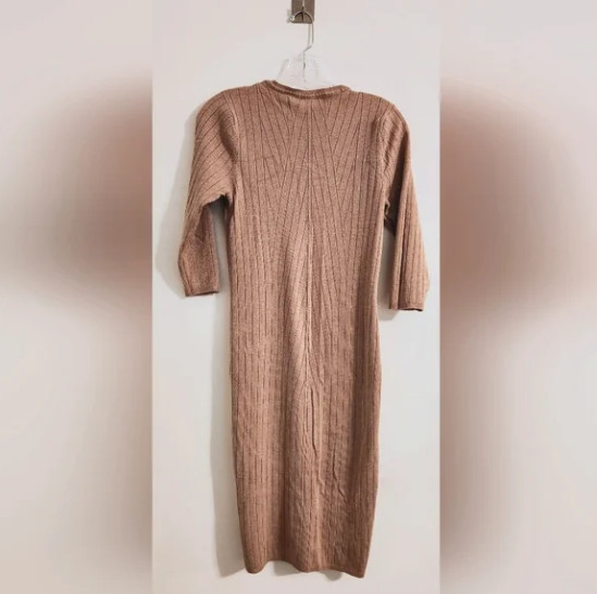 Torrid‎ Midi Sweater Bodycon Shift Dress – Tan – Medium